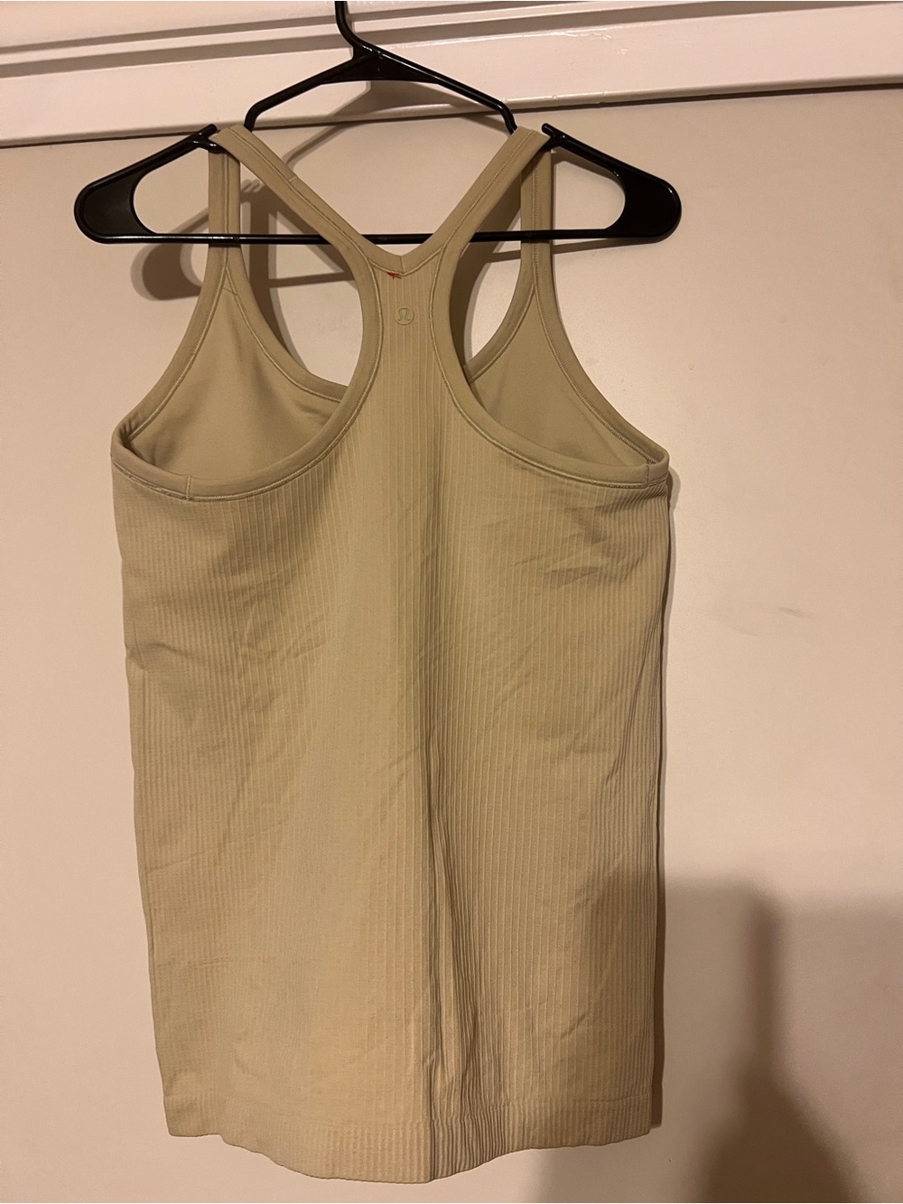 Lululemon Ribbed Racerback Tank Top in Light Olive - Picture 2 of 3